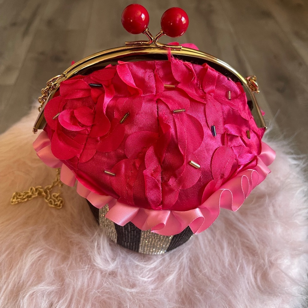 Betsey Johnson Cupcake Crossbody Bag-